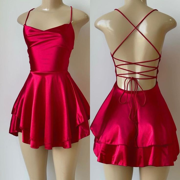 Short Prom Dresses Red Sleeveless Elegant Mini Dress