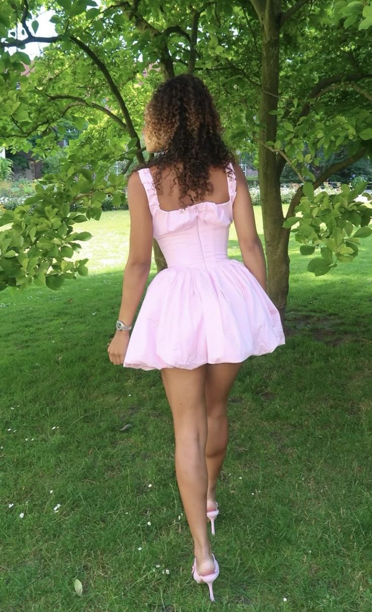 Pink A Line Short Prom Dress Birthday Party Dress Homecoming Dress