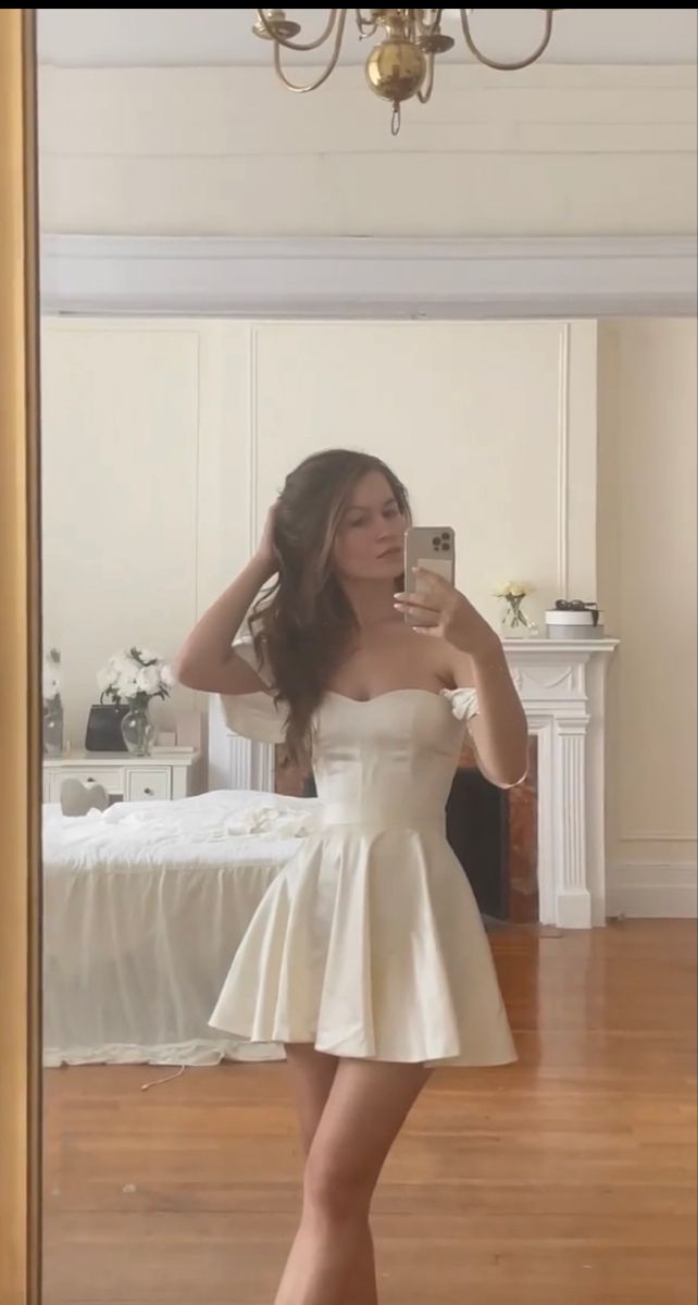 A Line Off Shoulder Simple Homecoming Dress Short Evening Dress Cocktail Dresses Short Party Dress