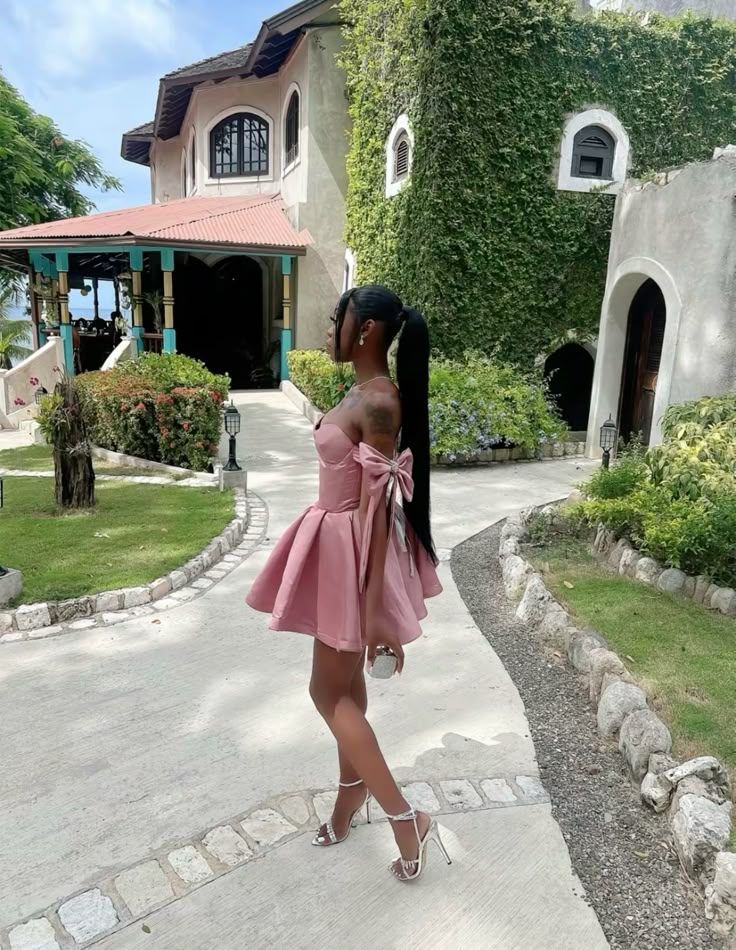 Pink Off Shoulder A Line Homecoming Dress Short Birthday Party Dress