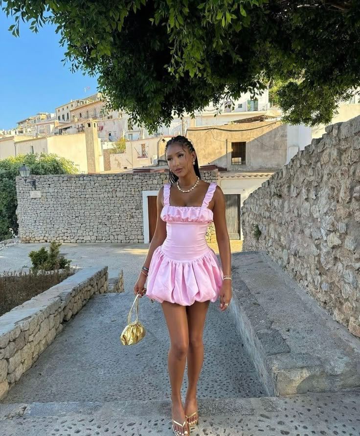 Pink Square Neck A-line Graduation Party Short Homecoming Dresses