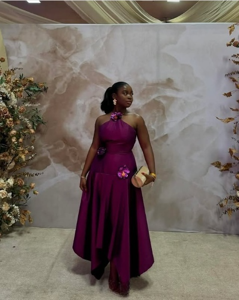 Purple Maxi dress Sleeveless Evening Prom Dress