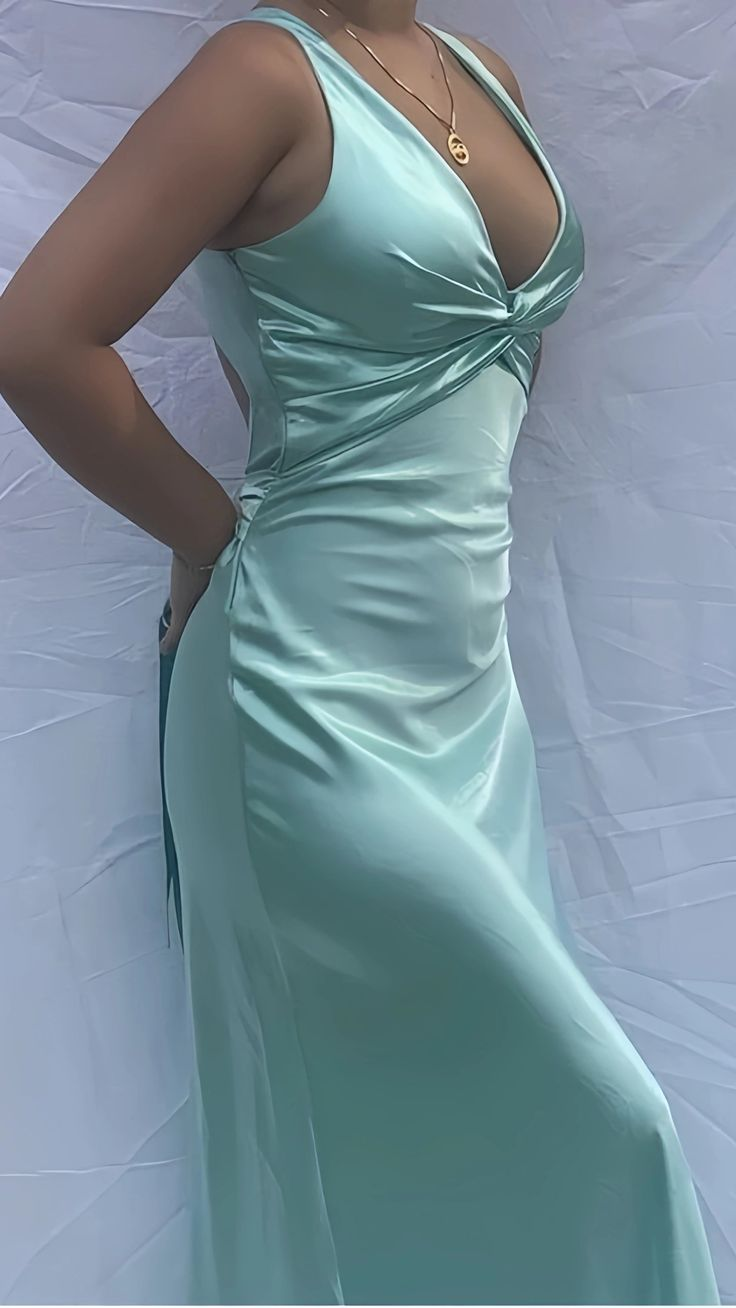 Sexy V-Neck Long Prom Evening Dress, Simple Mermaid Party Dress