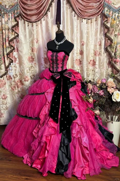 Retro Strapless A-Line Appliques Long Prom Dress Birthday Ball Gown