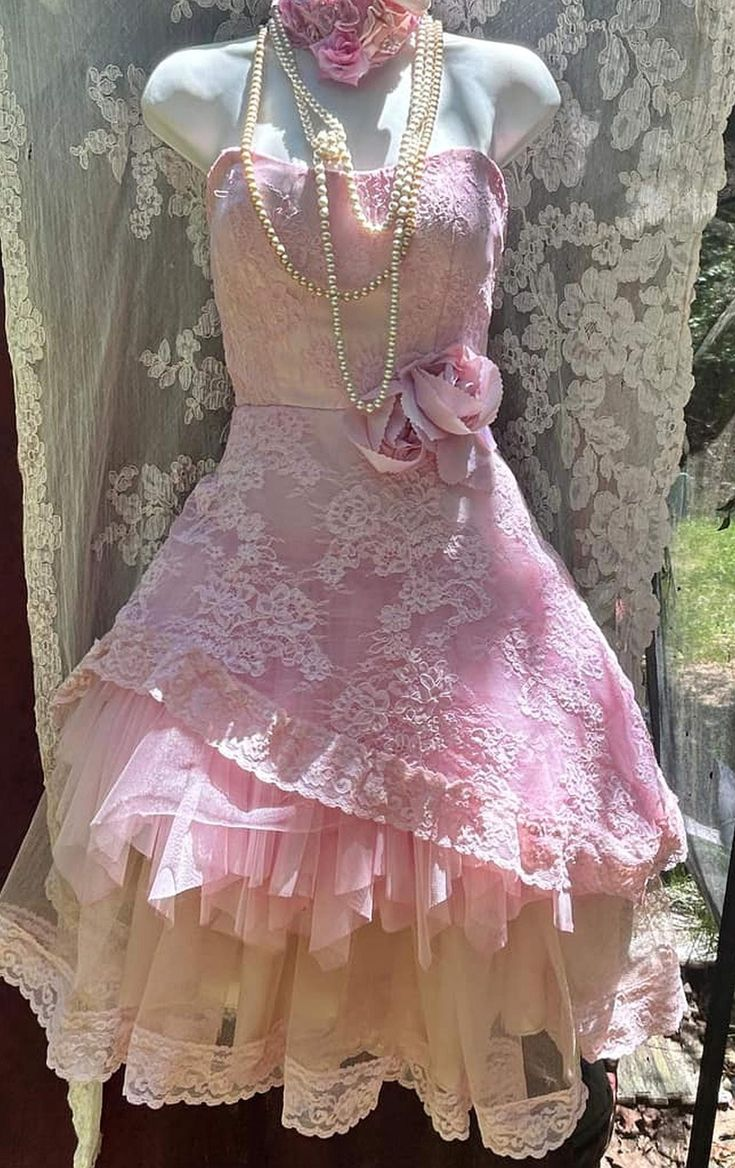 Elegant Strapless Tulle Lace Pink Short Prom Dress Formal Graduation Homecoming Dress