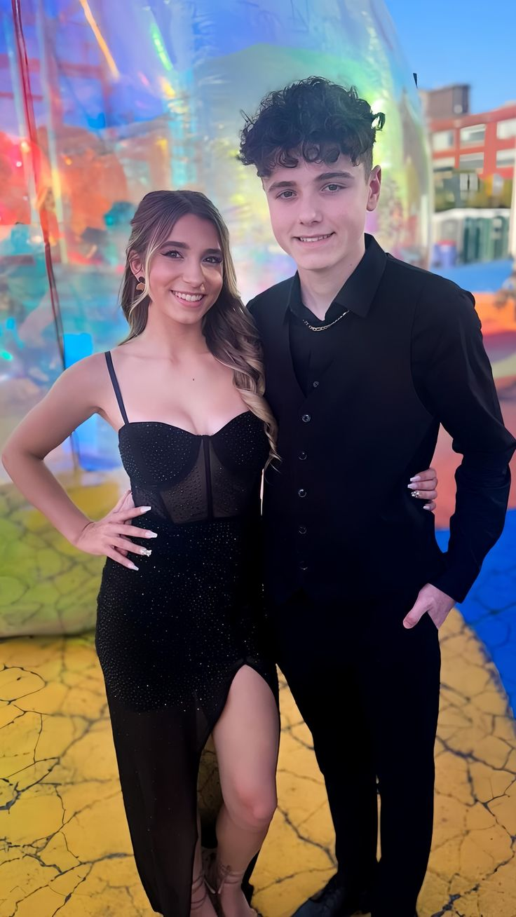 Sexy Black Tulle Beaded Evening Dress,Spaghetti Straps Slit Prom Dress