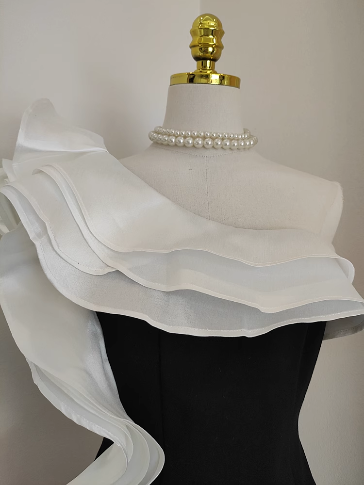 Sexy Sheath One Shoulder Satin Dinner Party Dresses Black Birthday Outfits
