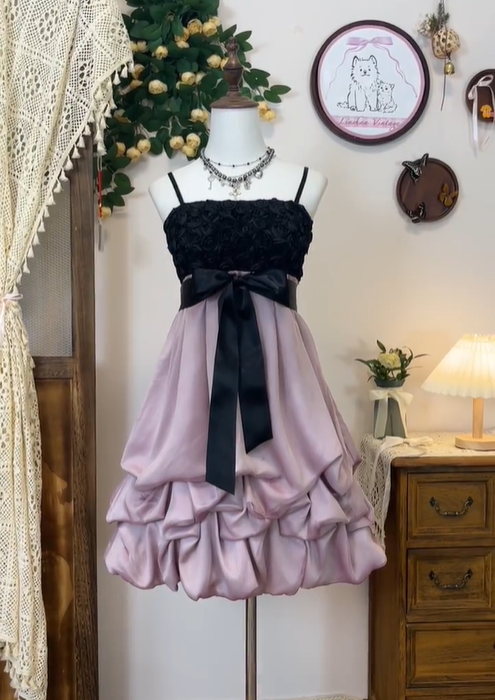 Unique Spaghetti Straps Rose Flowers Birthday Outfits Lavender A Line Homecoming Dress