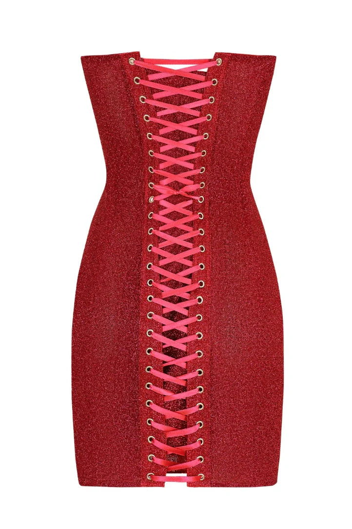 Bling Sheath Sweetheart Red Sequins Short Homecoming Dress