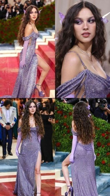 Sparkly Spaghetti Straps Sequin Side Slit Prom Dress Long Evening Dress