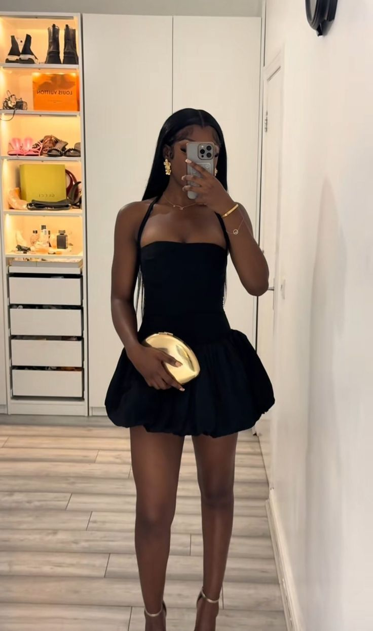Black A Line Short Party Dress Homecoming Dress Simple Graduation Dress