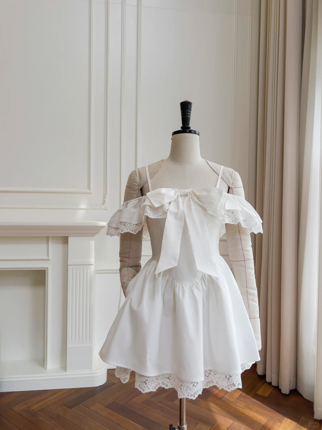 Elegant Off The Shoulder Satin A Line Homecoming Dress White Short Party Dress