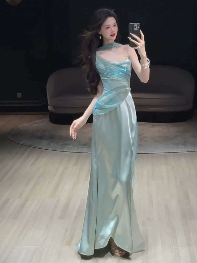 Mermaid Long Prom Dress Sexy Evening Dresses