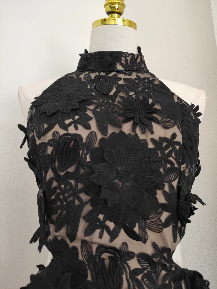 Cute Sheath Irregular Hem Black Homecoming Dresses Short Lace Birthday Outfits