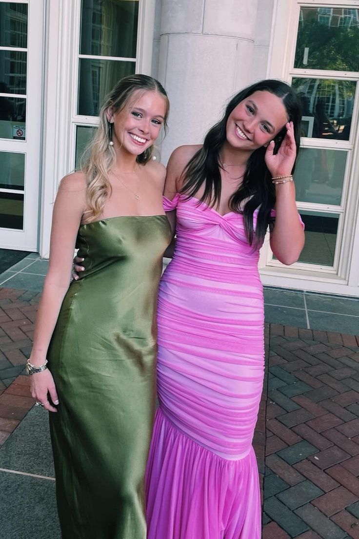 Elegant Off the Shoulder Pink Long Party Dress Mermaid Chiffon Prom Evening Dress