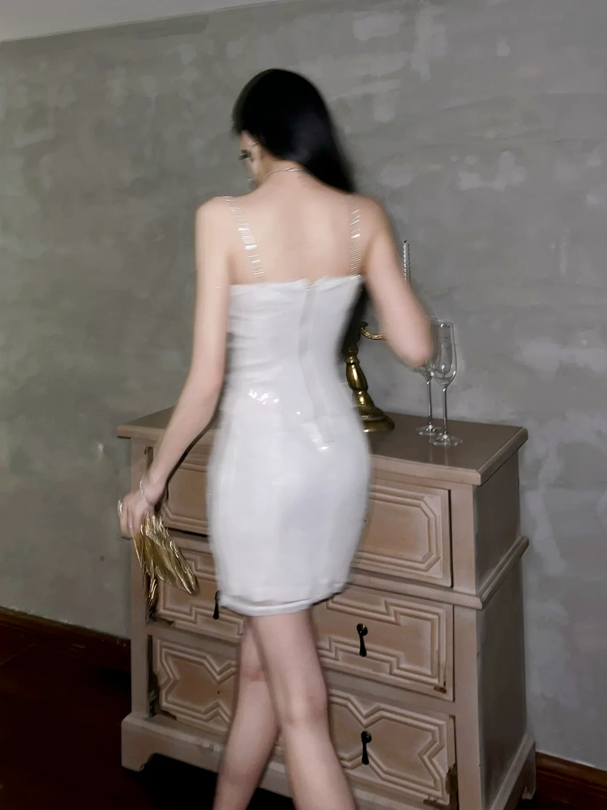 Sexy Shinny Short Evening Dress Cocktail Dresses Short Birthday Party Dress