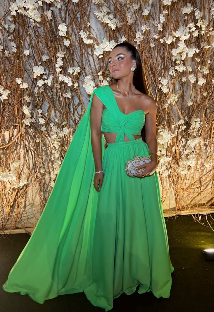 Sexy Strapless Green Chiffon Prom Dress Long Party Evening Gown