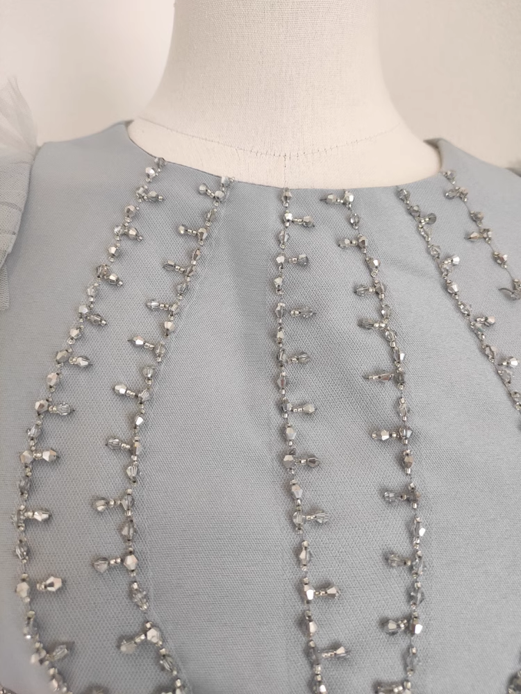 Sexy A Line Scoop Neckline Silver Gray Satin Dinner Party Dresses Birthday Outfits