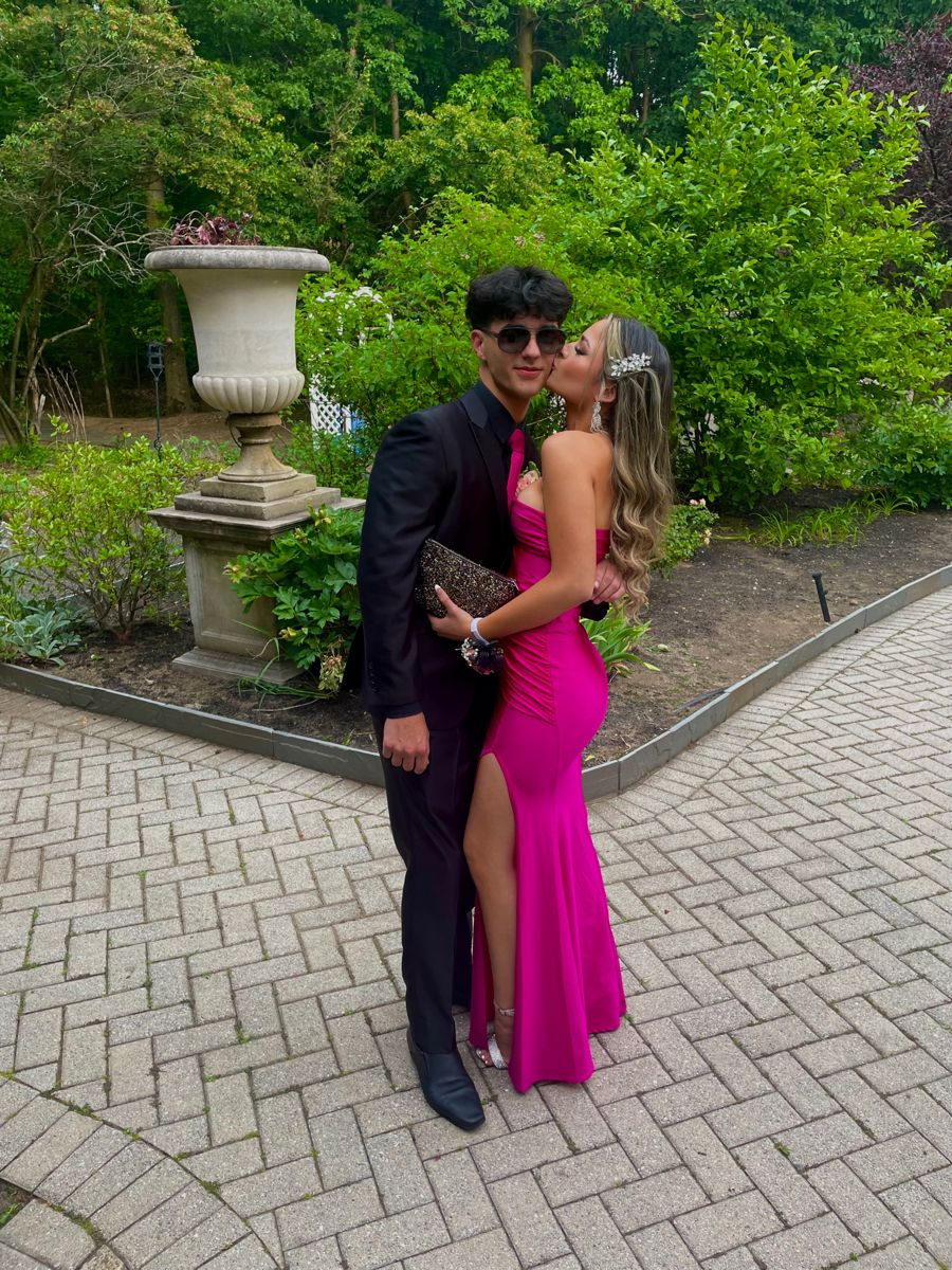 Elegant Sexy Sheath Prom Dress With Slit,Formal Gown