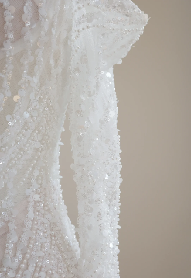 Shiny White Off The Shoulder Sequin Beaded Mermaid Long Party Dress Birthday Prom Dresses