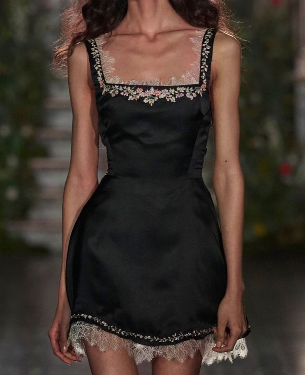 Elegant Black Square Neck Satin Lace Short Graduation Homecoming Dress 21st Birthday Dress
