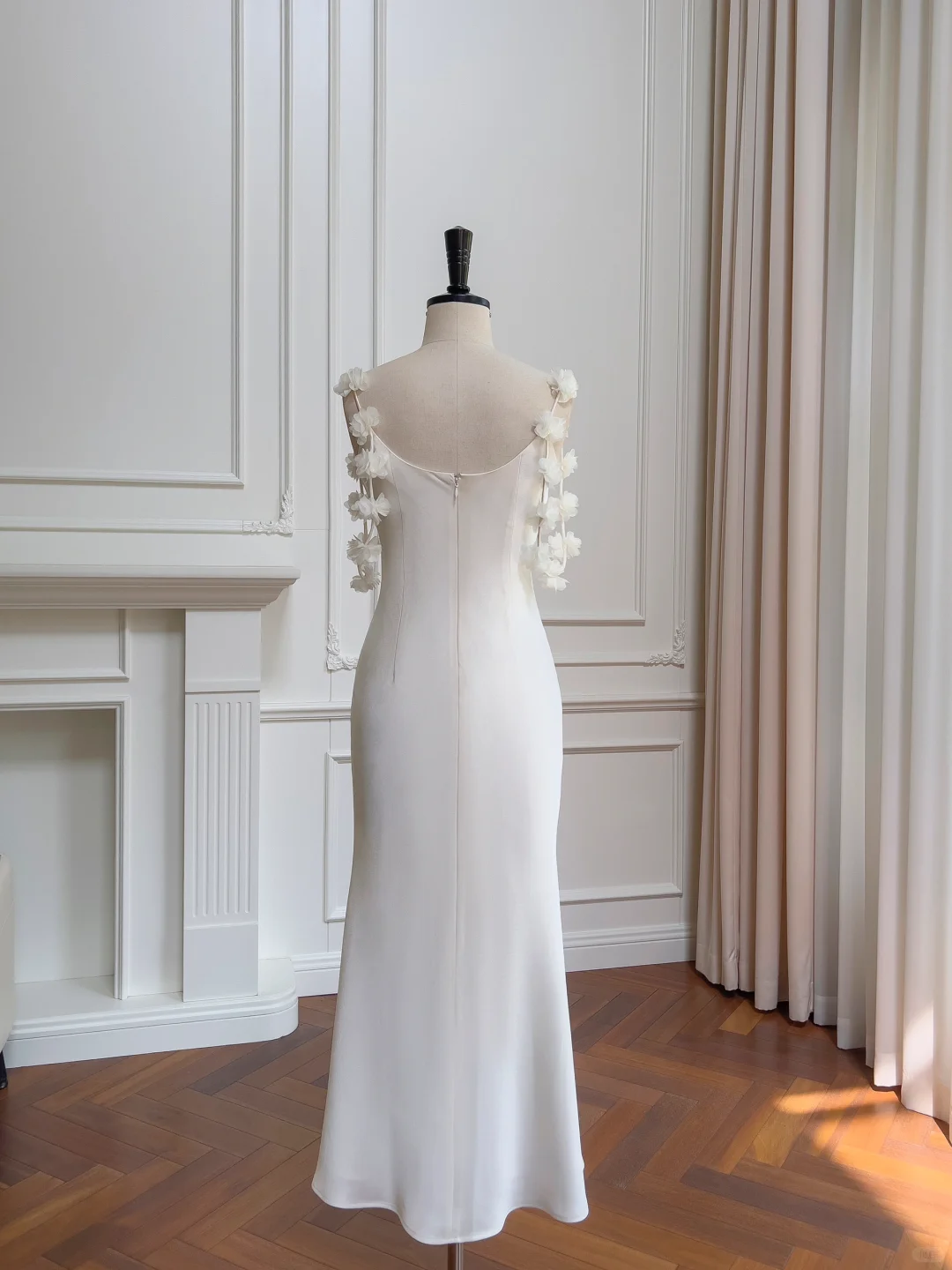 Charming White Spaghetti Straps Formal Party Dress Guest Dress