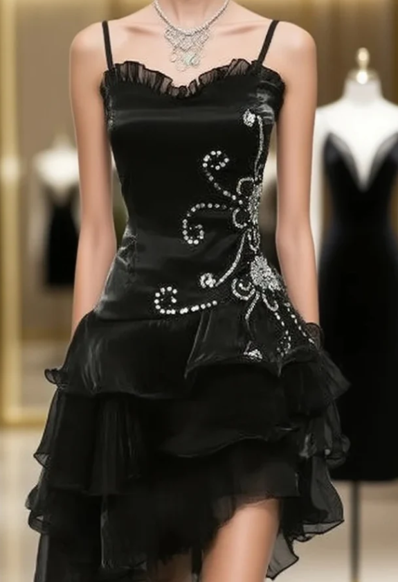 Sexy Sheath Straps Sleeveless Short Prom Dress