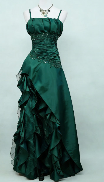 Vintage High Low Spaghetti Straps Grape Taffeta Long Prom Dresses Evening Gowns
