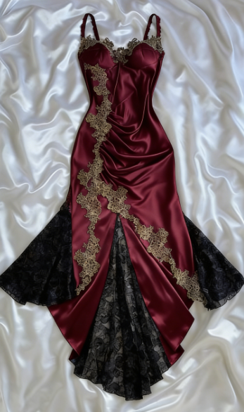 Sexy Mermaid Spaghetti Straps Lace Prom Dress Party Dress