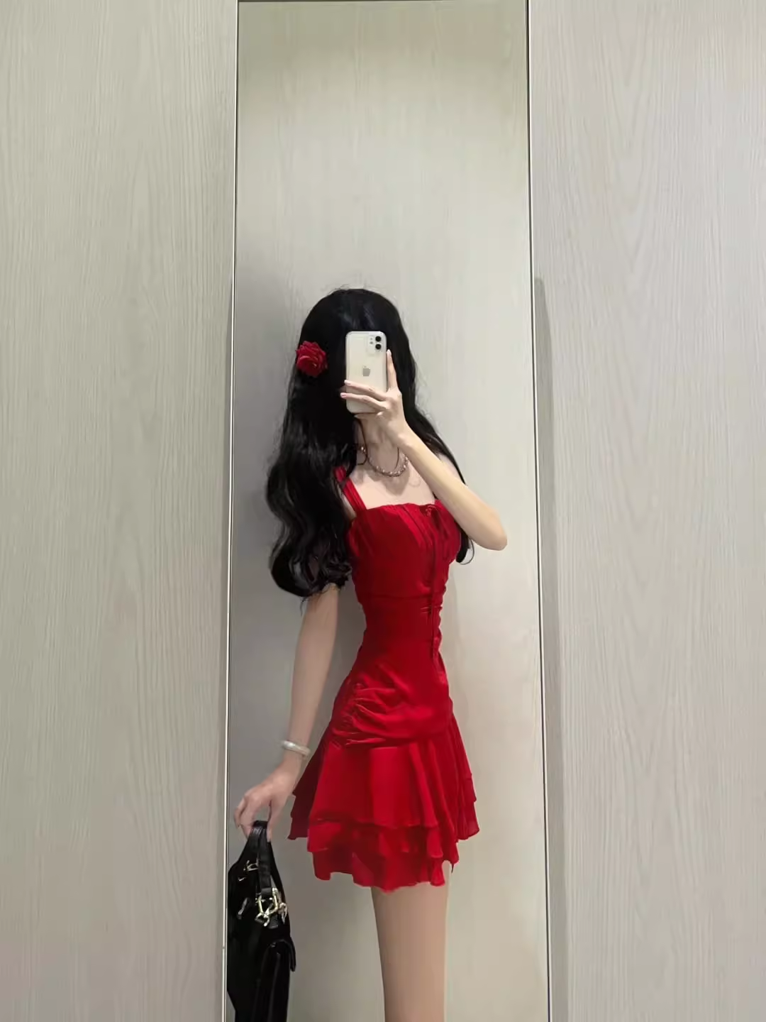 Cute A line Straps Short Red Cocktail Dresses Birthday Outfits