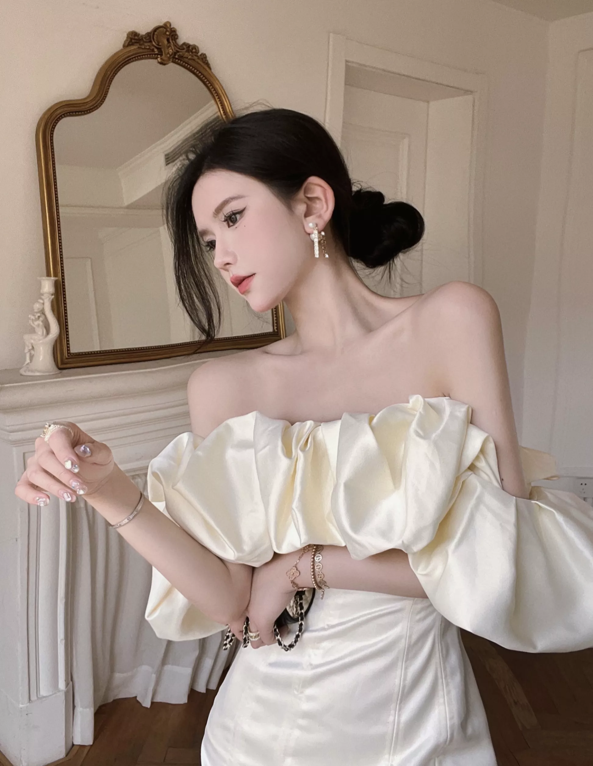 Sexy Off The Shoulder Ruffle Dress Short Party Dress