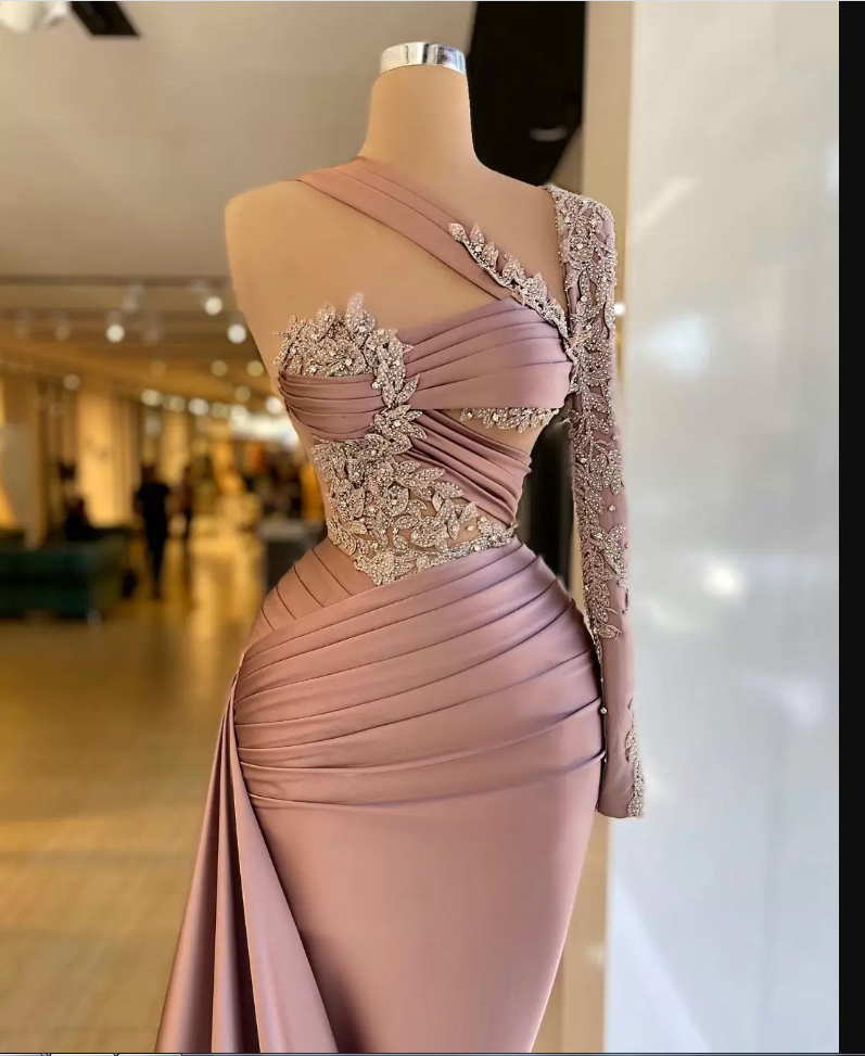 Lace prom dresses, evening dresses, custom make prom dress, arabic prom dress, new arrival evening dresses, fashion evening gowns, elegant prom dress