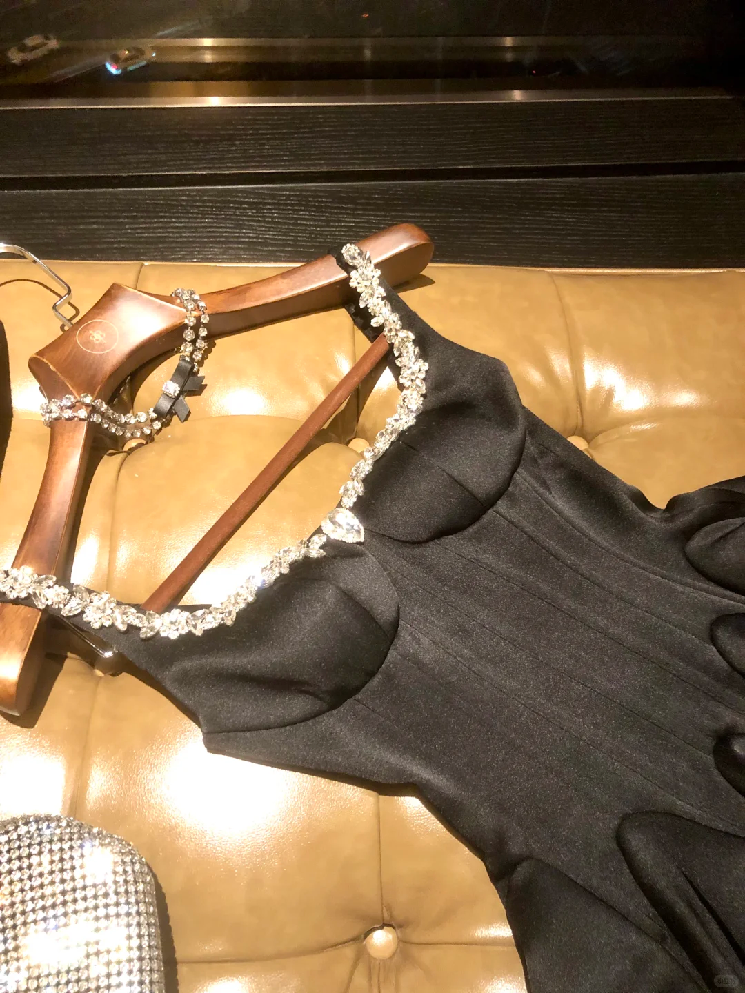 Classy Black Satin Beaded A Line Short Birthday Outfits Homecoming Dress