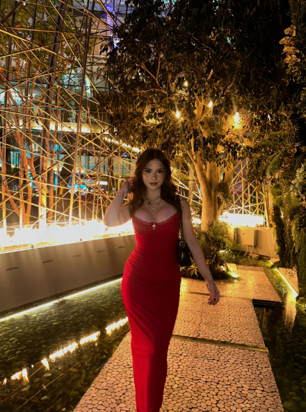 Pretty Red Spaghetti Straps Satin Lace Sheath Long Party Dress Evening Dress