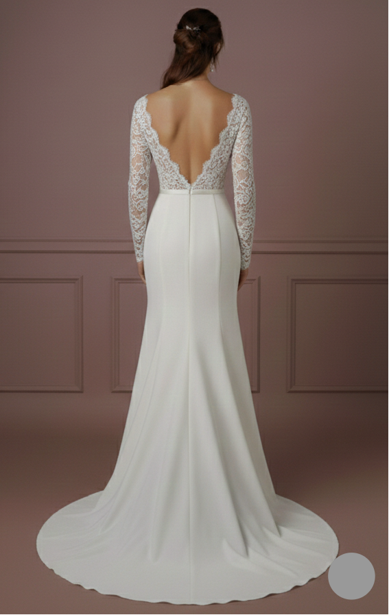 Asymmetrical Wedding Dress Modern Long Designer Style Wear