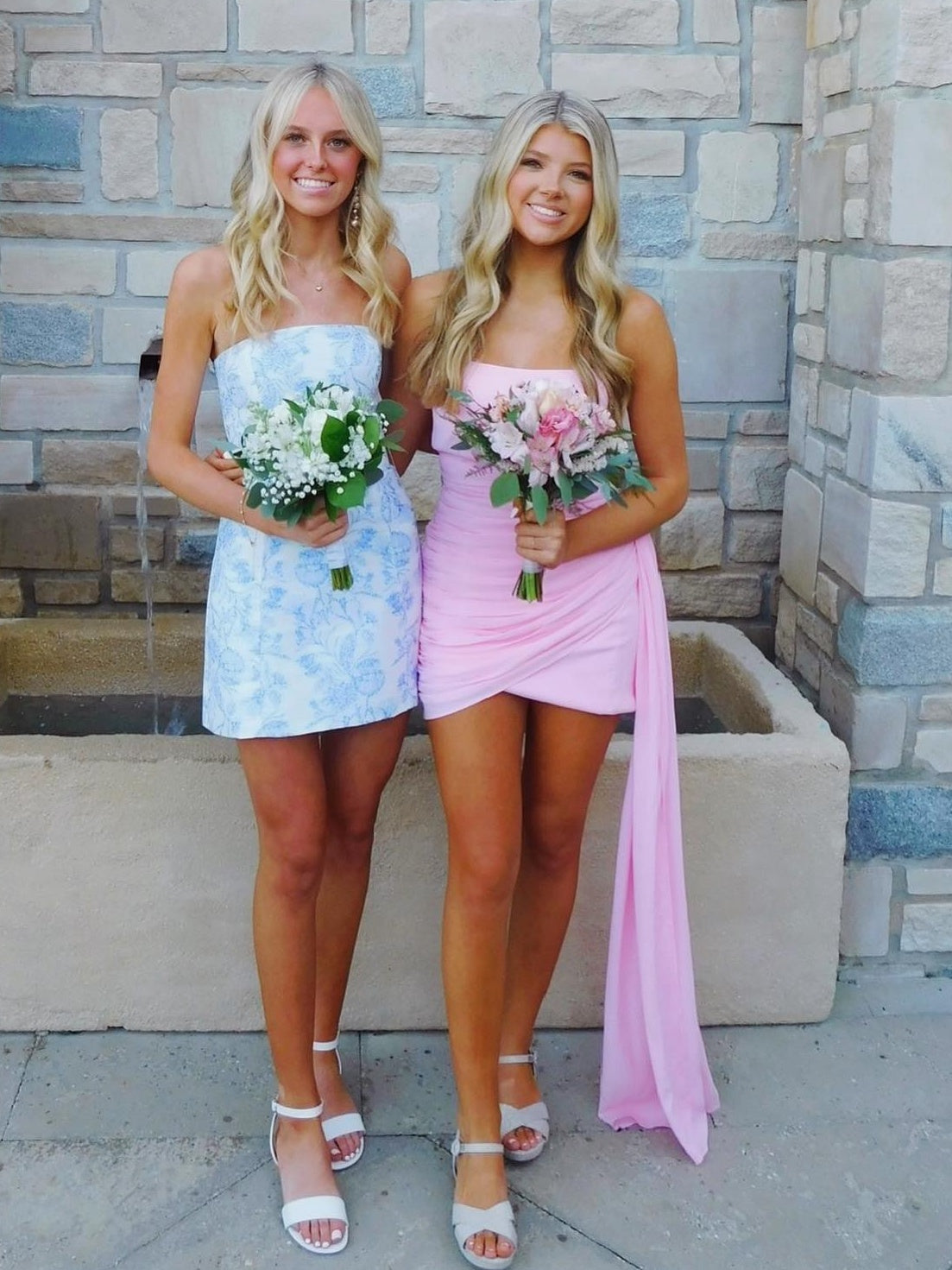 Attractive Sheath Strapless Yellow Short Homecoming Dress with Ruched