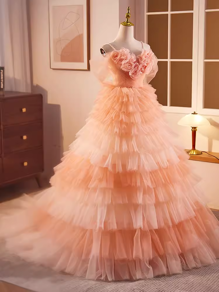 Vintage Ball Gown Short Sleeves Ruffles Sweet 16 Dresses
