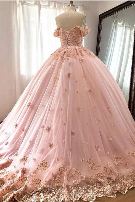 Dusty Blue Lace Quinceanera Dresses Ball Gowns Sweet 16 Dress