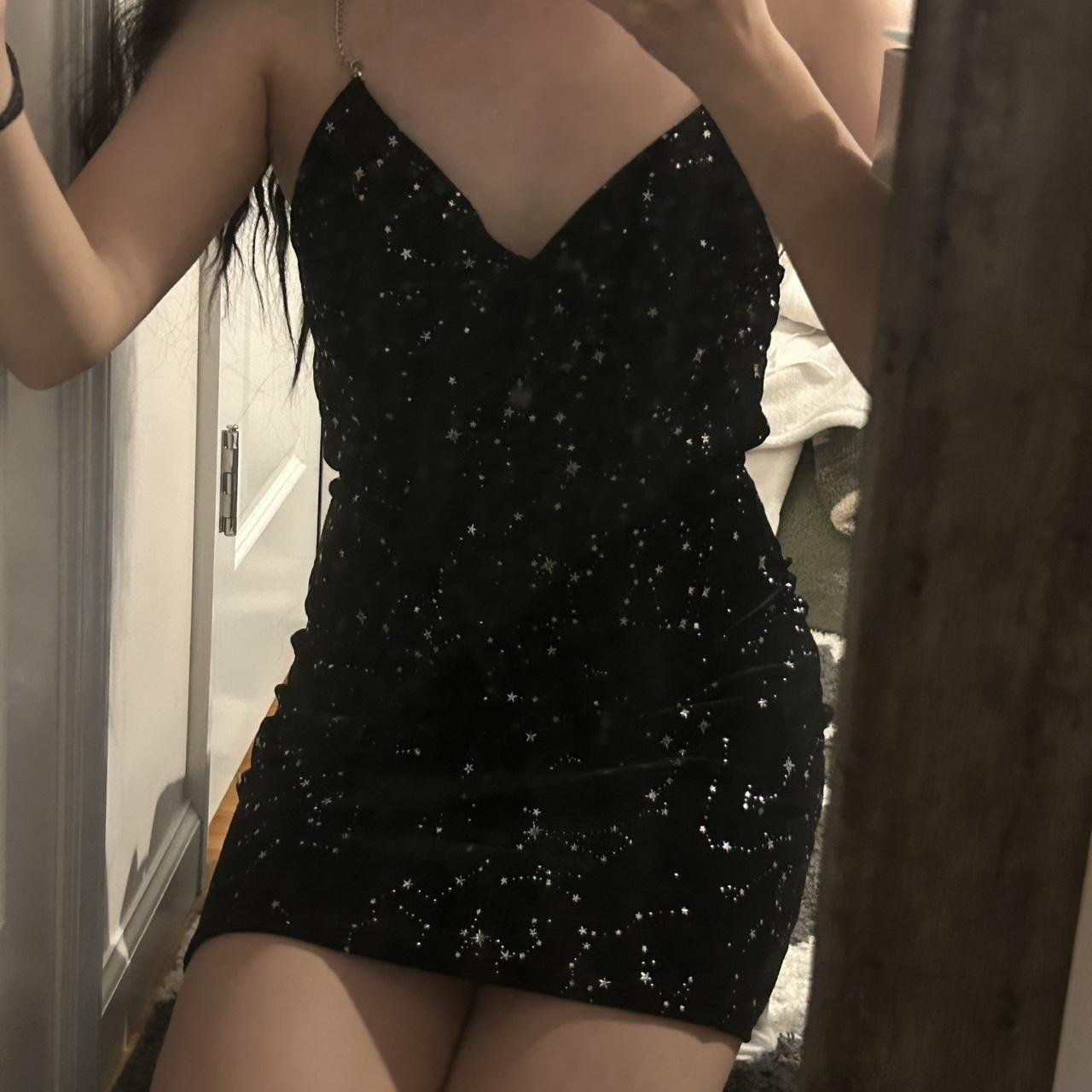 Sparkly Black V Neck Sequin Cocktail Dress Mini 6th Grade Homecoming Dress