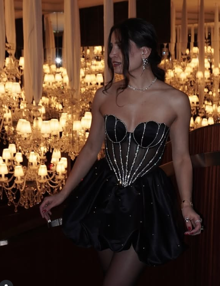Classy Black Strapless A Line Cocktail Dress Homecoming Dress