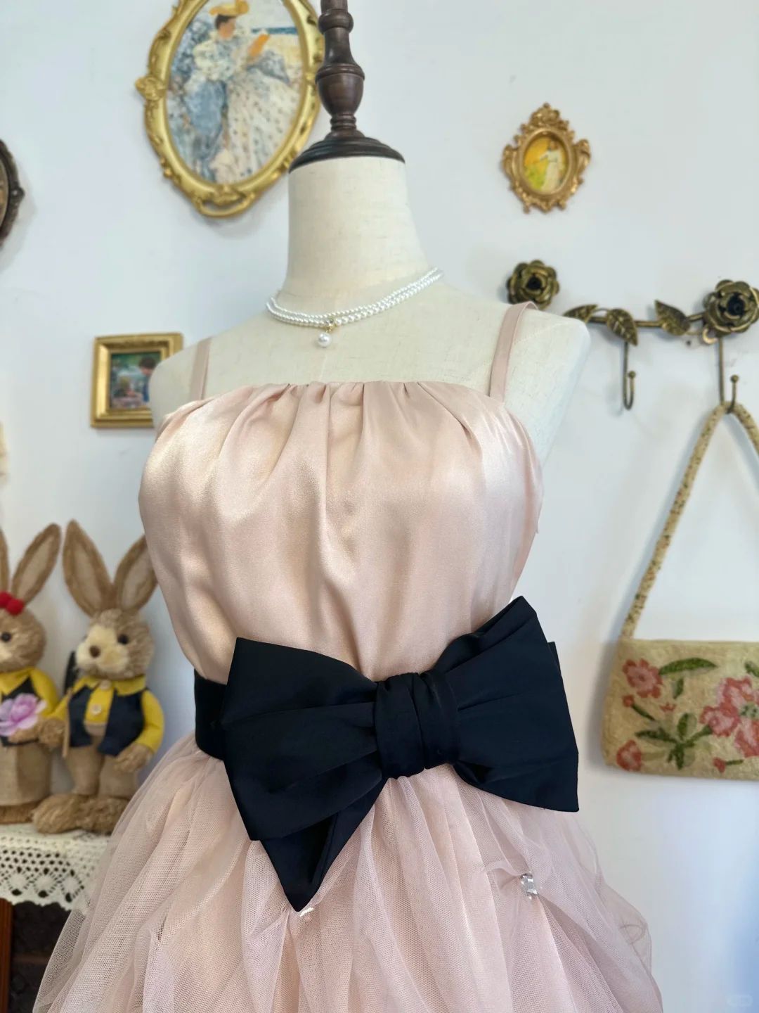 Simple Spaghetti Straps Blush Pink Satin Tulle Short Homecoming Dress Birthday Outfits