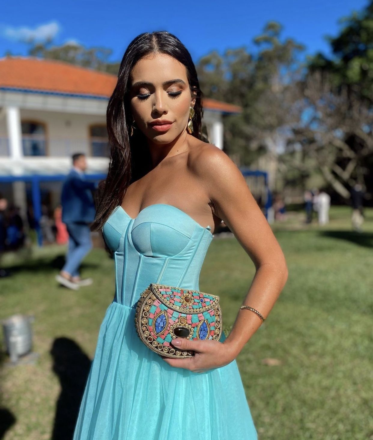 A-Line Stunning Tiffany Long Formal Prom Dresses