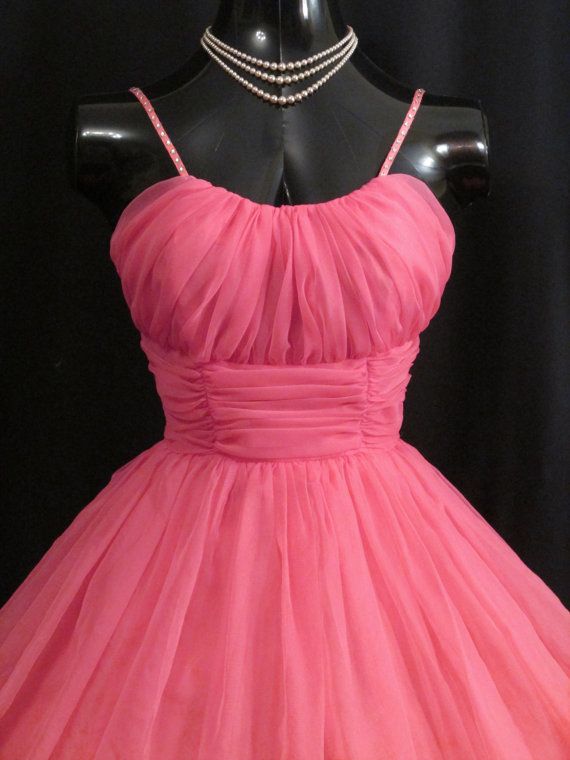 50s Vintage Watermelon Short Homecoming Dress Party Dress