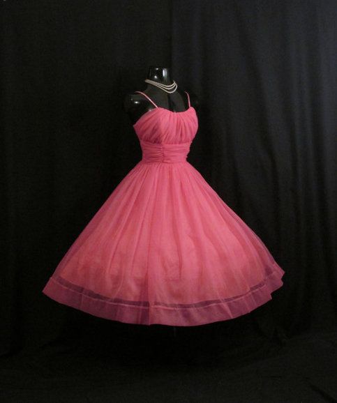 50s Vintage Watermelon Short Homecoming Dress Party Dress
