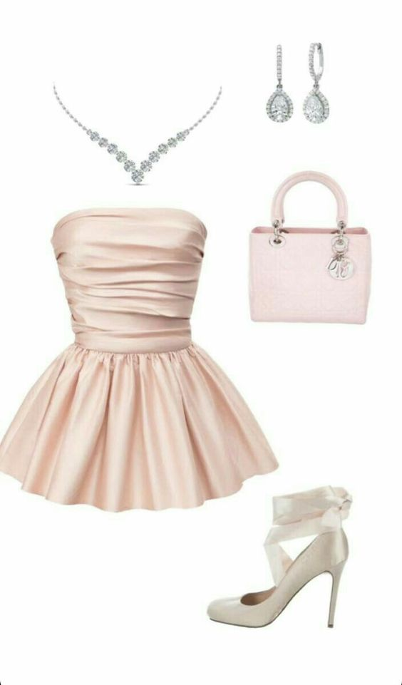 Unique A line Strapless Pink Satin Homecoming Dresses With Ruffles