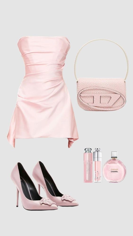 Modest Sheath Strapless Pink Satin Homecoming Dress 21st Birthday Outfit