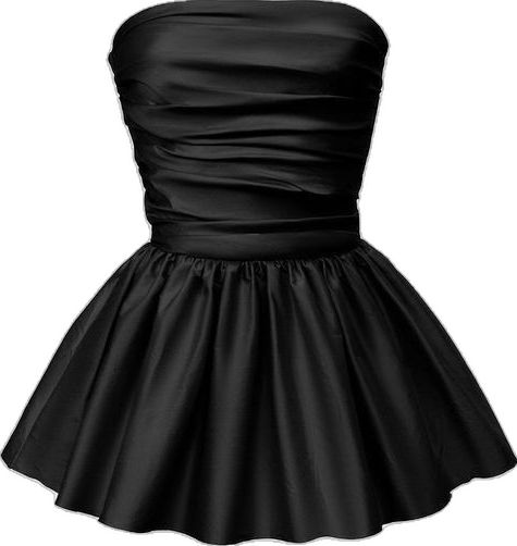 A line Strapless Satin Black Short Homecoming Dress