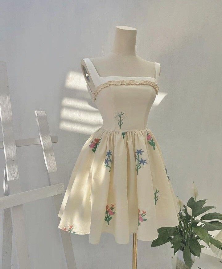 Cute A line Straps Chiffon Short Homecoming Dress Birthday Dresses