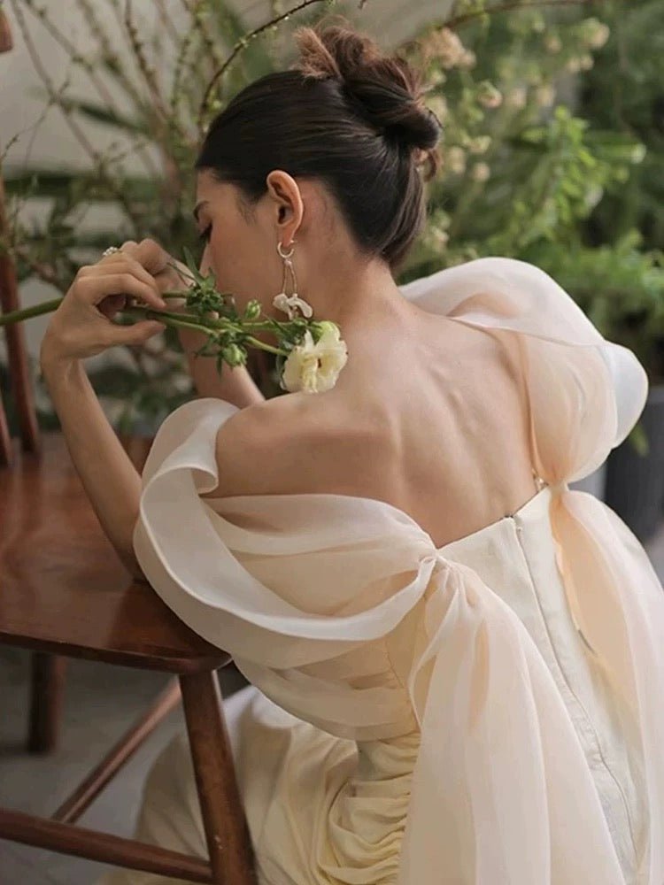 Timeless Mermaid Off The Shoulder Long Tulle White Wedding Dresses With Ruffles
