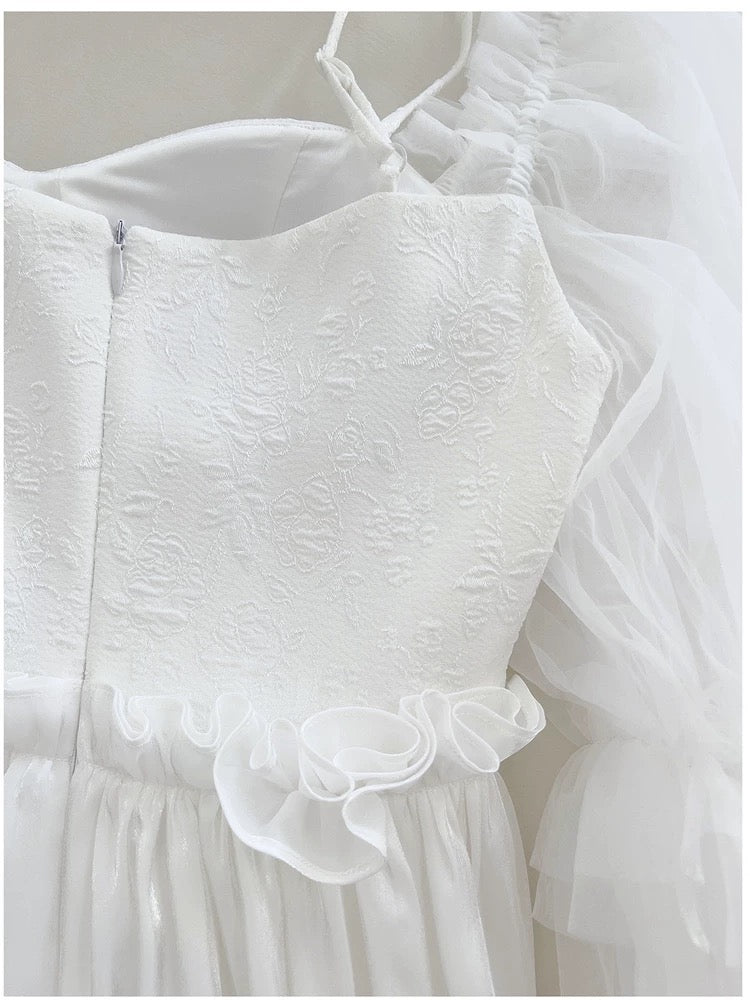 Simple High Low Spaghetti Straps White Homecoming Dresses 18th Birthday Outfits Party Dress